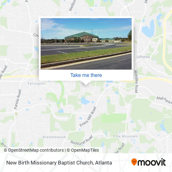 New Birth Missionary Baptist Church map