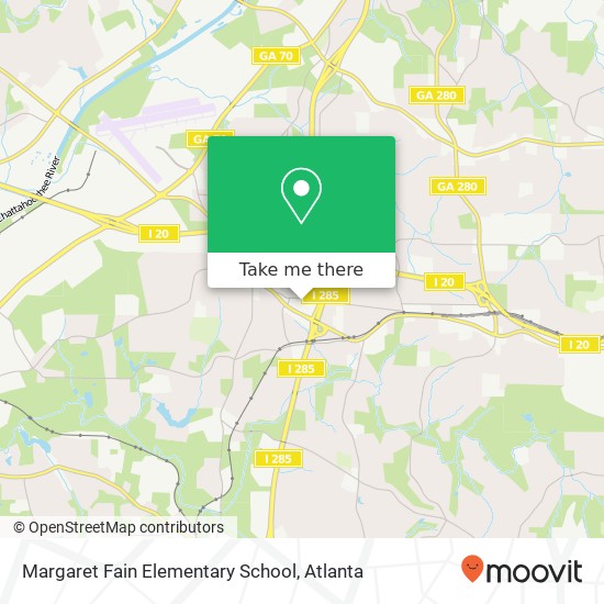 Mapa de Margaret Fain Elementary School