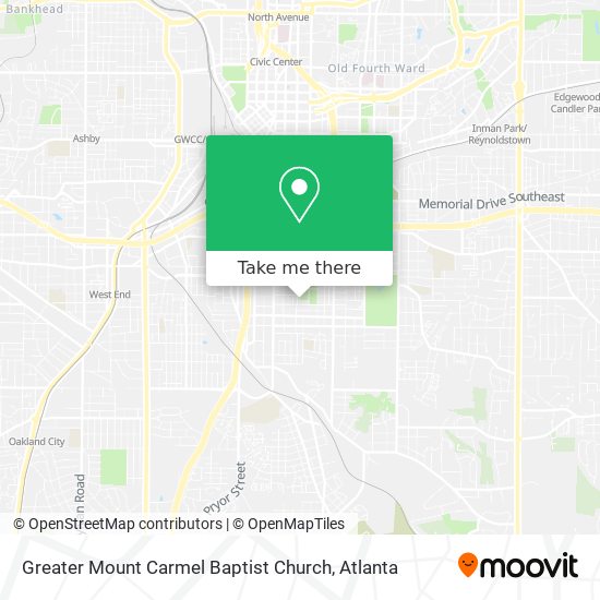 Greater Mount Carmel Baptist Church map