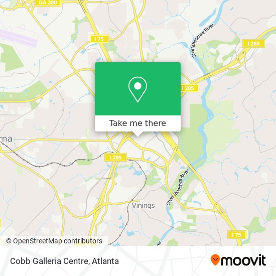 Mapa de Cobb Galleria Centre