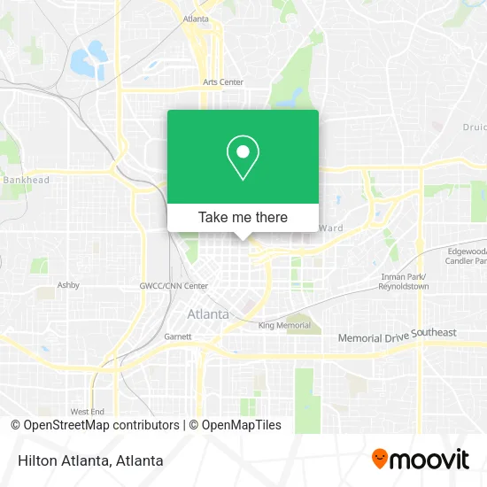 Hilton Atlanta map