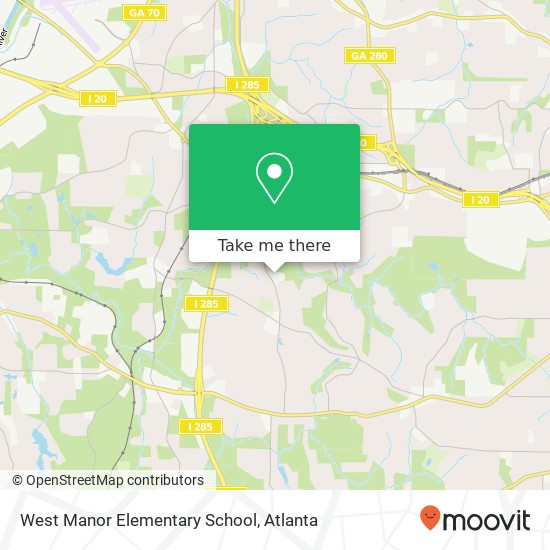 Mapa de West Manor Elementary School