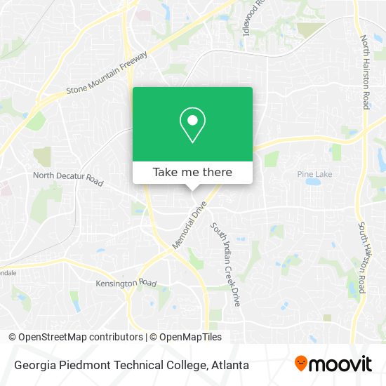 Georgia Piedmont Technical College map
