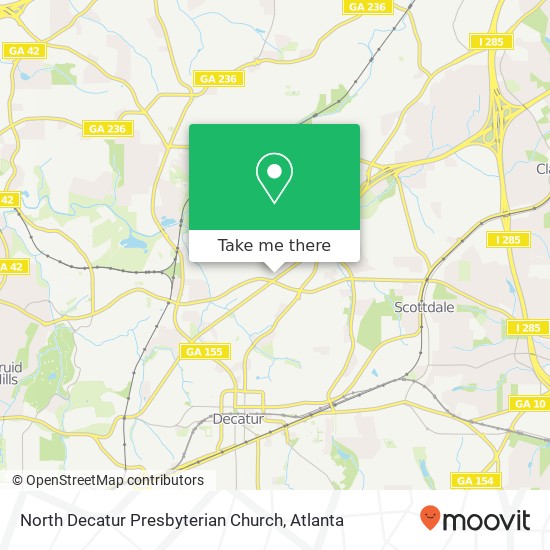 Mapa de North Decatur Presbyterian Church