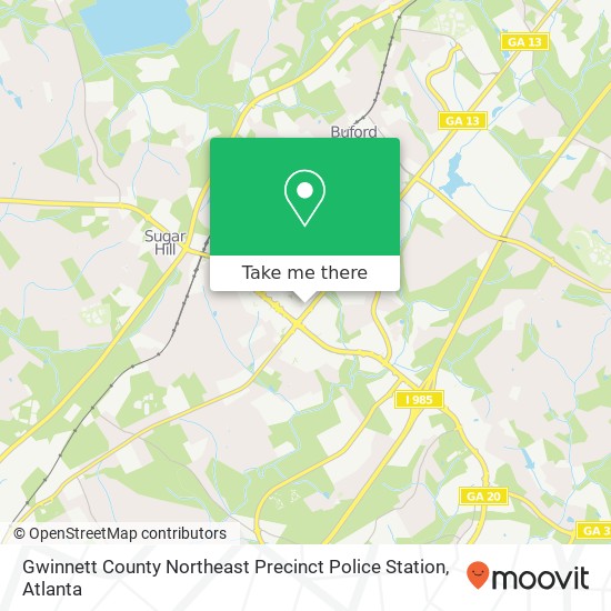 Mapa de Gwinnett County Northeast Precinct Police Station