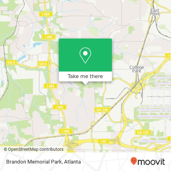 Brandon Memorial Park map