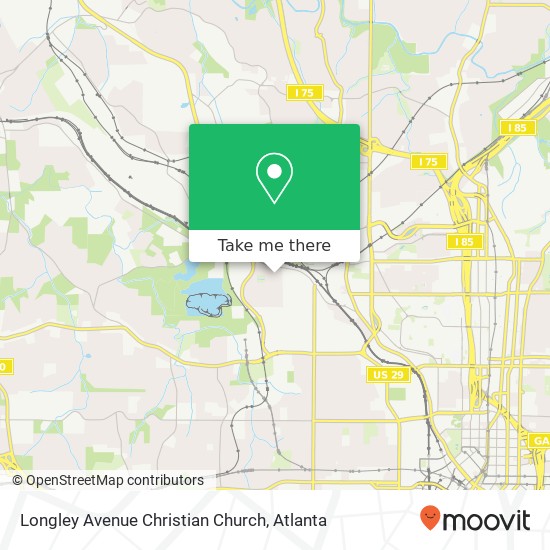 Longley Avenue Christian Church map