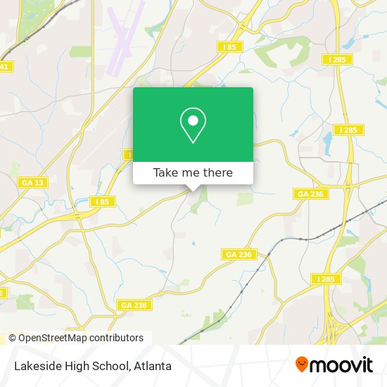Mapa de Lakeside High School