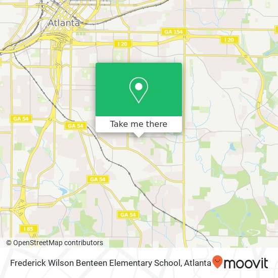 Frederick Wilson Benteen Elementary School map