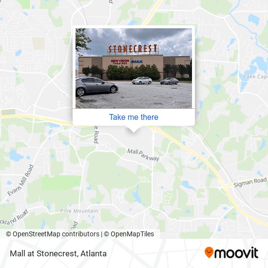 Mall at Stonecrest map