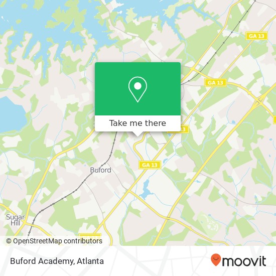 Mapa de Buford Academy