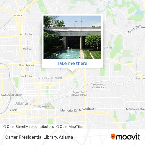 Carter Presidential Library map