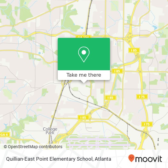 Quillian-East Point Elementary School map