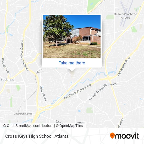 Mapa de Cross Keys High School