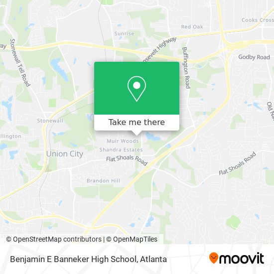 Mapa de Benjamin E Banneker High School
