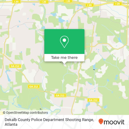 Mapa de Dekalb County Police Department Shooting Range