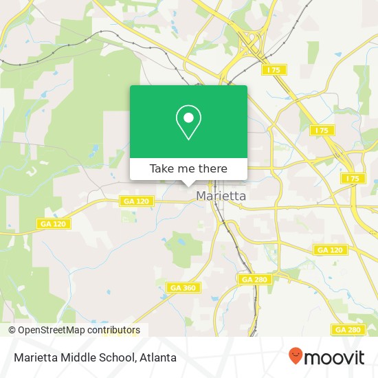 Mapa de Marietta Middle School