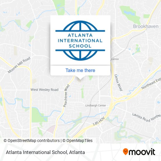 Atlanta International School map