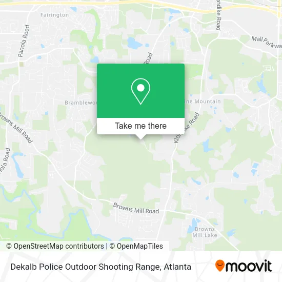 Mapa de Dekalb Police Outdoor Shooting Range