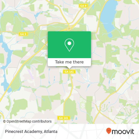 Pinecrest Academy map