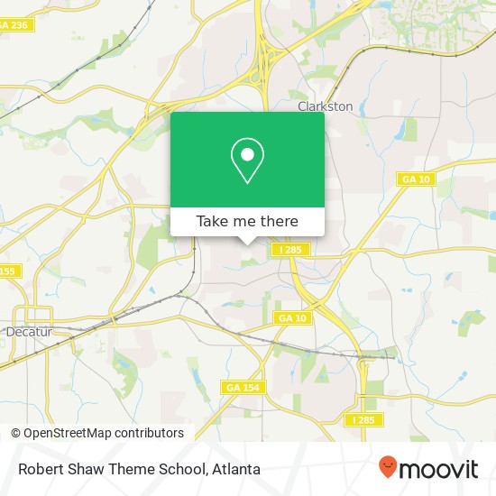 Mapa de Robert Shaw Theme School