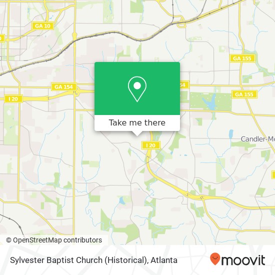 Sylvester Baptist Church (Historical) map