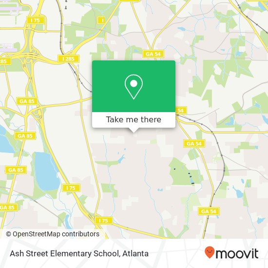 Mapa de Ash Street Elementary School