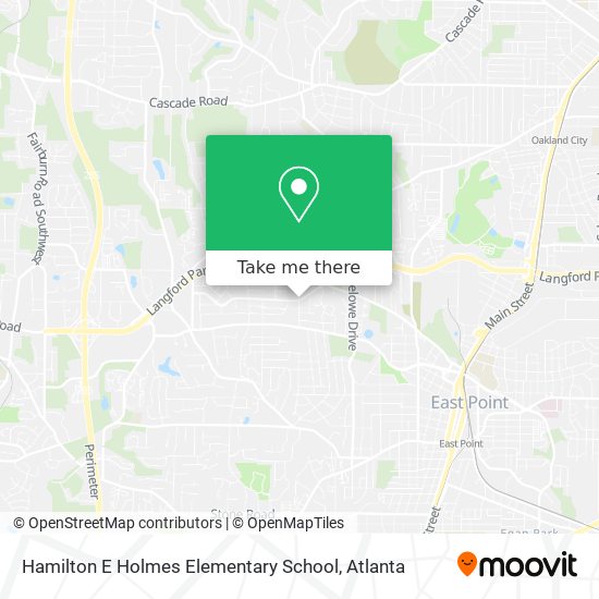 Hamilton E Holmes Elementary School map