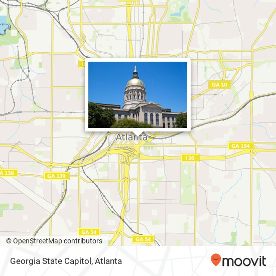 Mapa de Georgia State Capitol