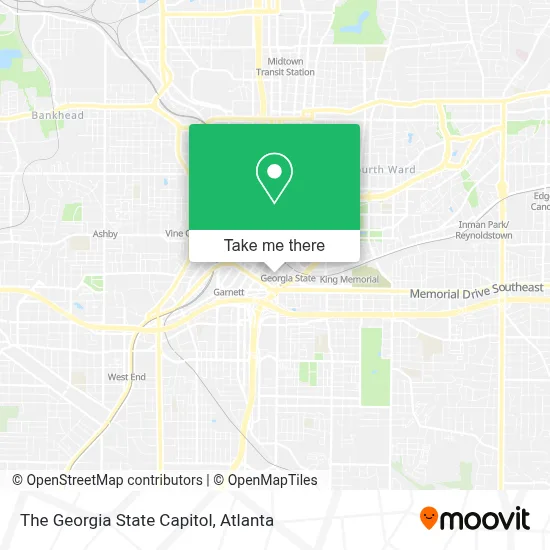 The Georgia State Capitol map