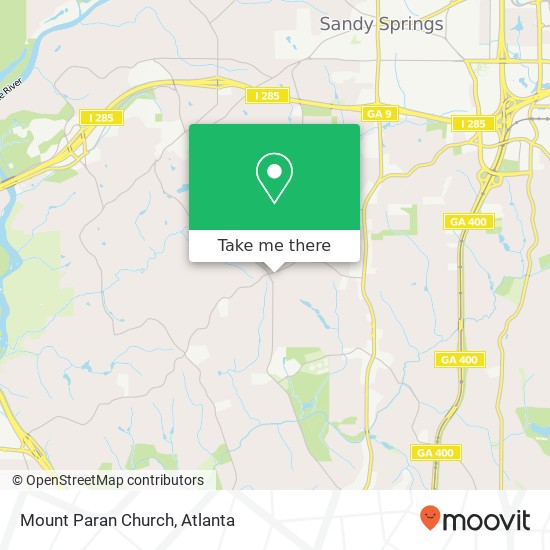 Mount Paran Church map