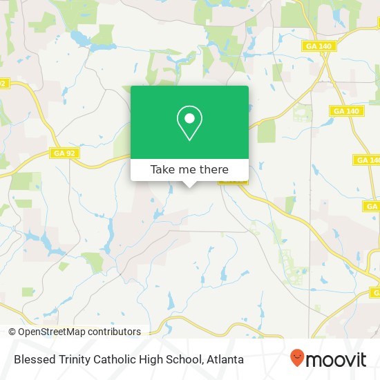 Blessed Trinity Catholic High School map