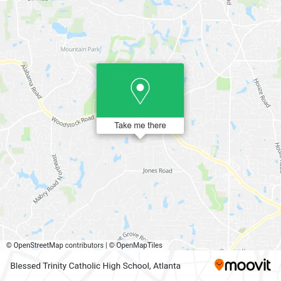Blessed Trinity Catholic High School map