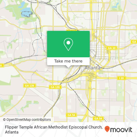 Mapa de Flipper Temple African Methodist Episcopal Church