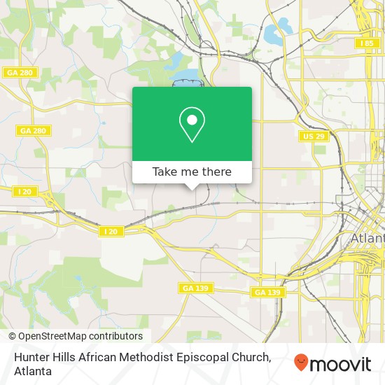 Mapa de Hunter Hills African Methodist Episcopal Church