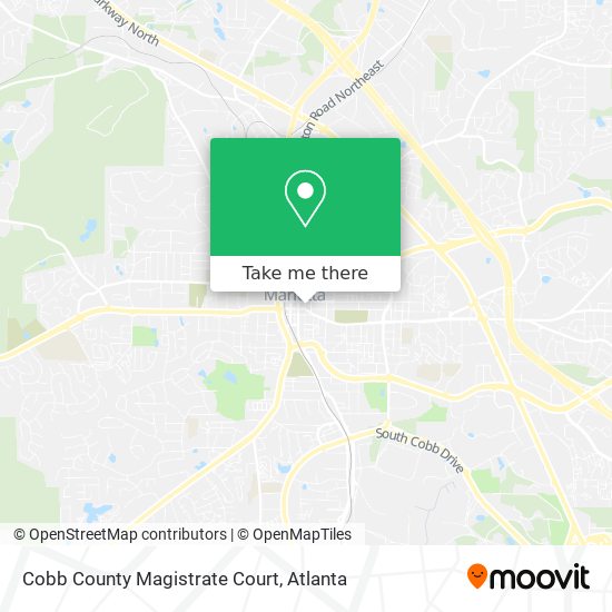 Cobb County Magistrate Court map