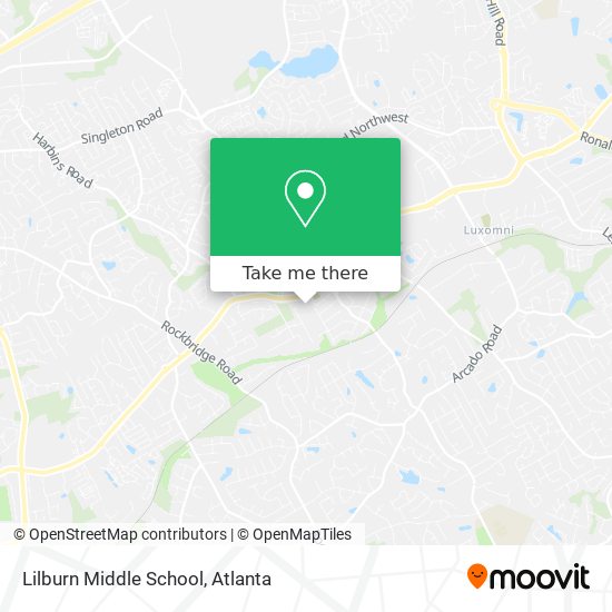 Mapa de Lilburn Middle School