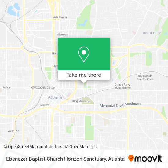 Mapa de Ebenezer Baptist Church Horizon Sanctuary
