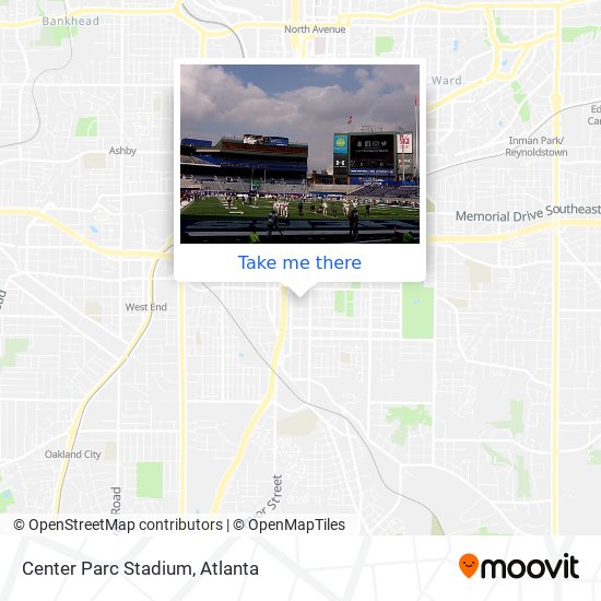 Mapa de Center Parc Stadium