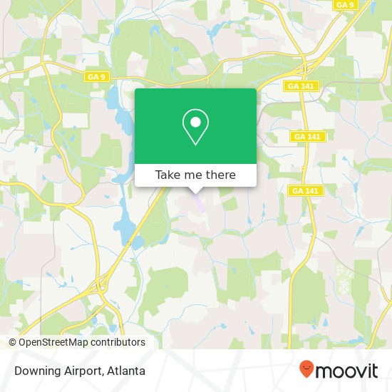 Downing Airport map