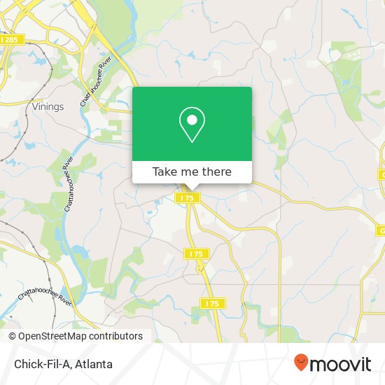 Chick-Fil-A map