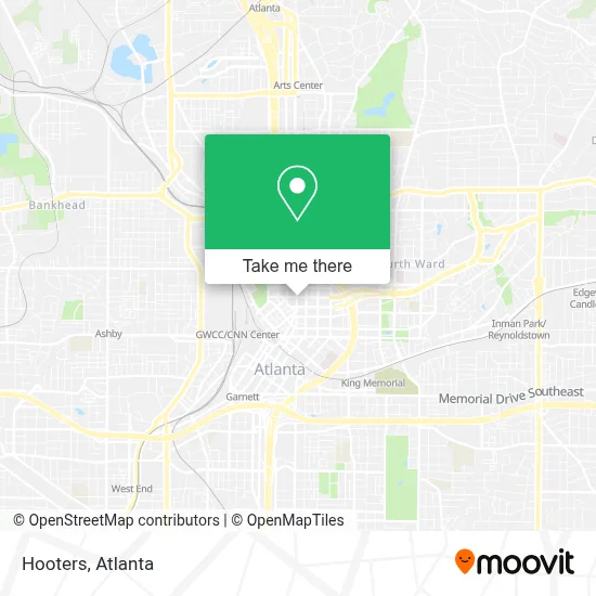 Hooters map