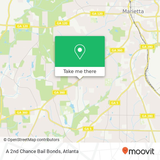 A 2nd Chance Bail Bonds map