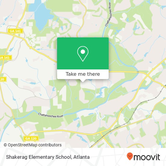 Mapa de Shakerag Elementary School