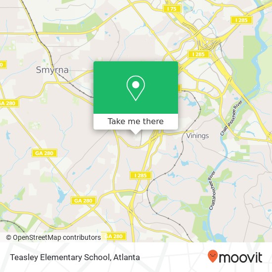 Teasley Elementary School map