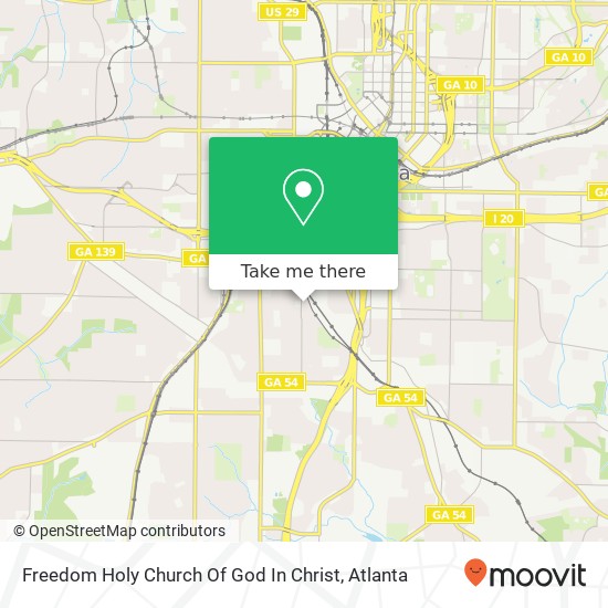 Freedom Holy Church Of God In Christ map