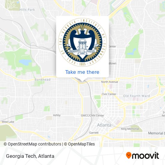 Georgia Tech map