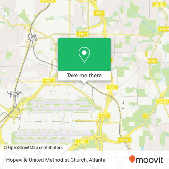 Mapa de Hopeville United Methodist Church