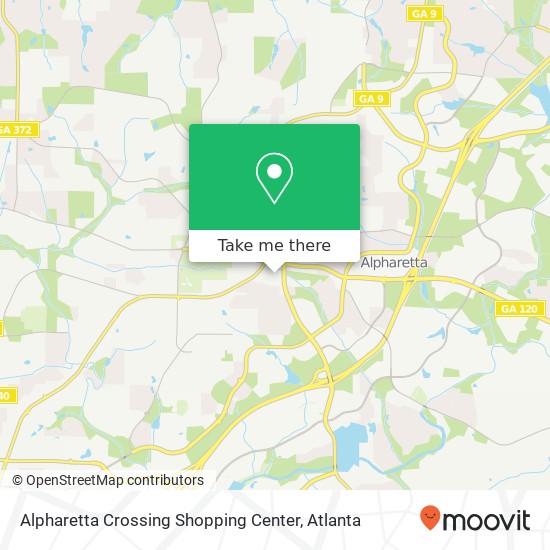 Mapa de Alpharetta Crossing Shopping Center