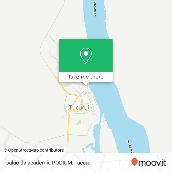 salão da academia PODIUM map